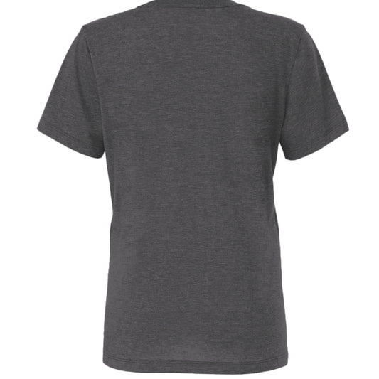 Solid Dark Grey Triblend - BACK