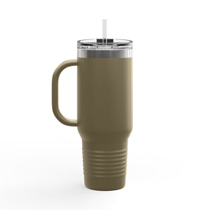 40oz Insulated Travel Mug — "Ruthless About My Goals" Motivational Tumbler